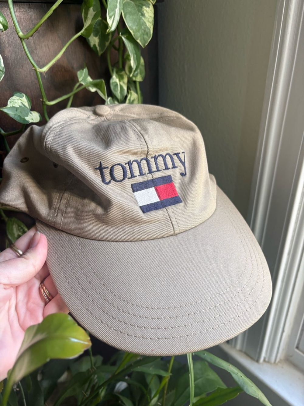 VTG Tommy Hilfiger “Tommy” Baseball Hat | Khaki Tan